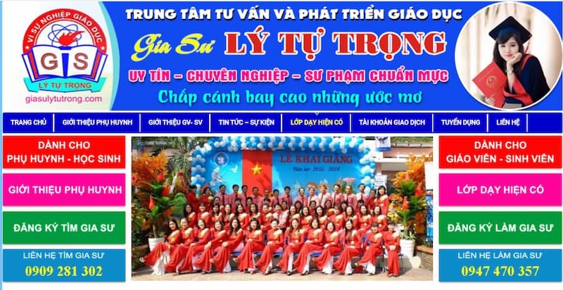 trung tâm gia sư lý tự trọng có uy tín không?