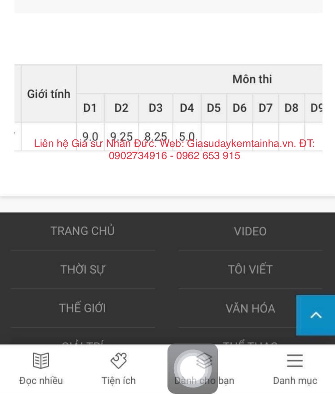 trung tâm gia sư